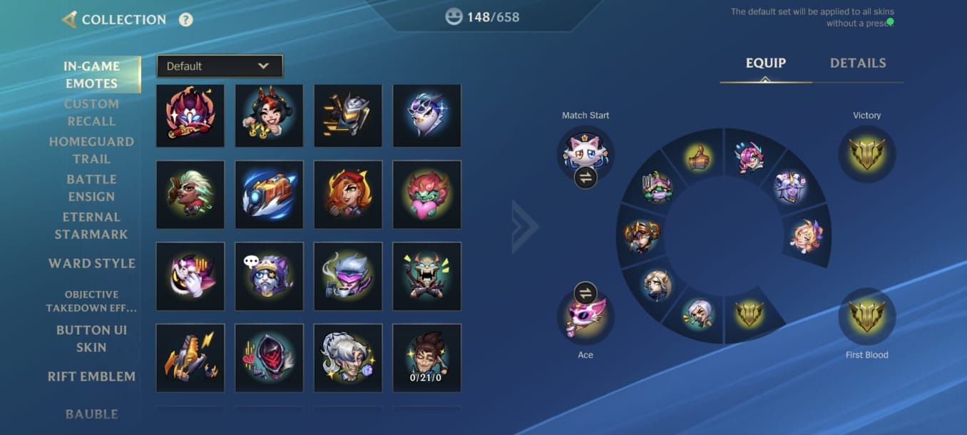 CONTA WILD RIFT | 222 SKINS | EX-DESAFIANTE