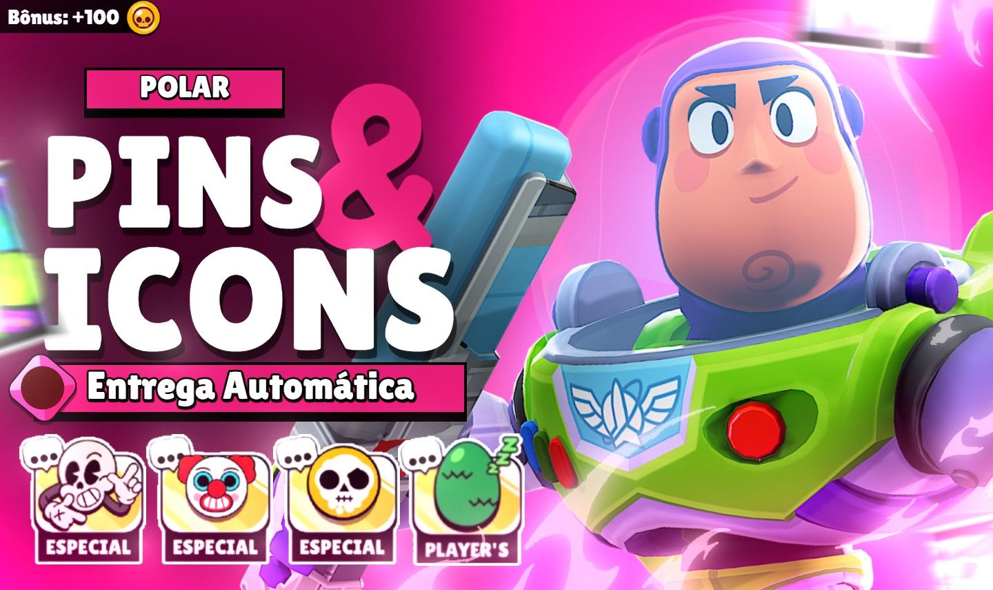 [MELHOR PREÇO] RECOMPENSAS BRAWL STARS (ENTREGA AUTOMÁTICA)
