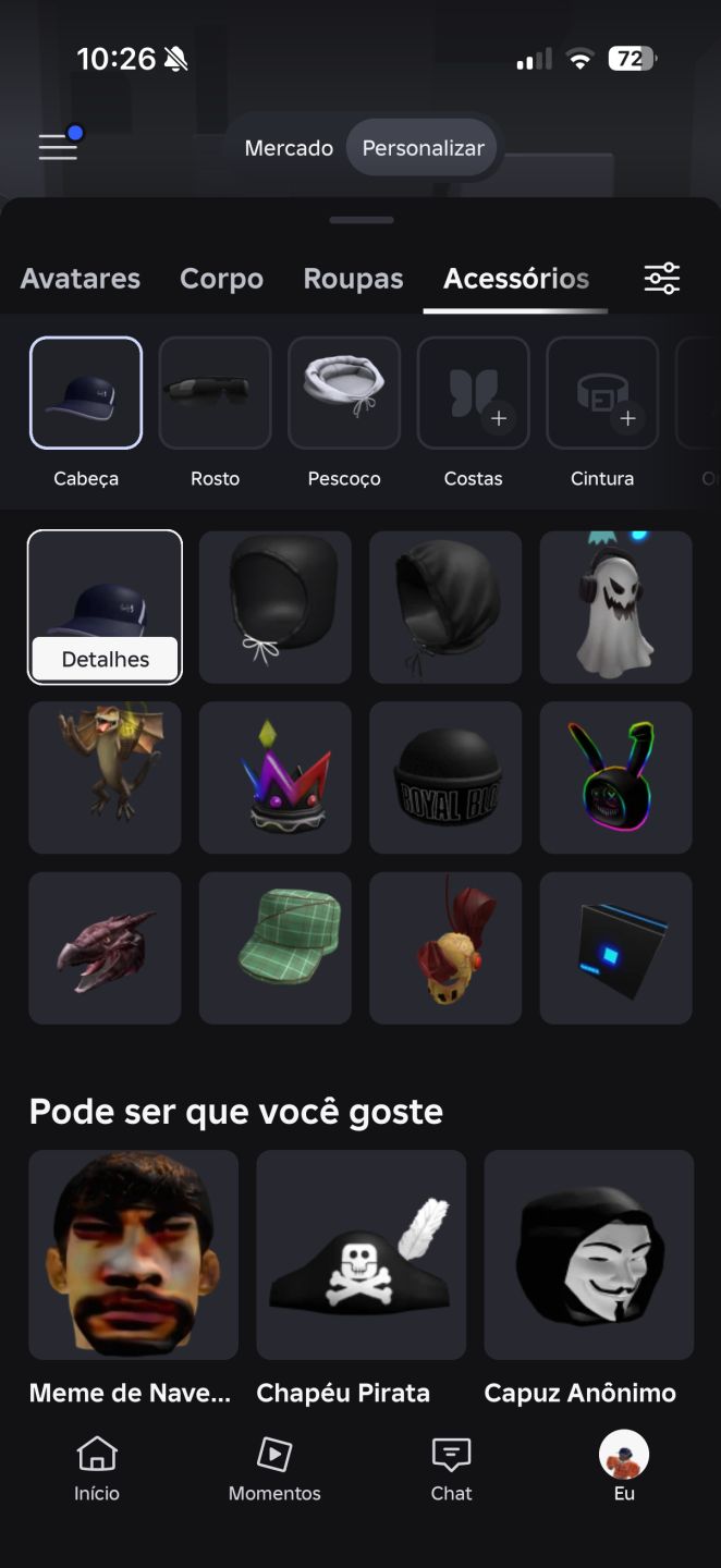 Conta de Roblox