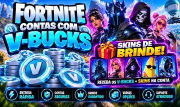 CONTAS DO FORTNITE COM V-BUCKS + SKINS | ENTREGA RÁPIDA | MELHORES PREÇOS