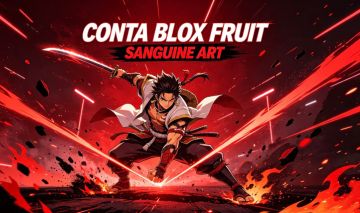 CONTA BLOX FRUITS - SANGUINE ART - LVL MAX