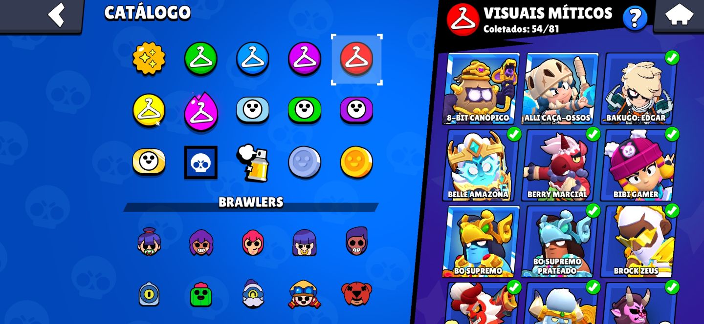 (50% OFF)Brawl Stars FULL | 130K Troféus + 773 Skins (2Frank Rei) + Fama Alien 2