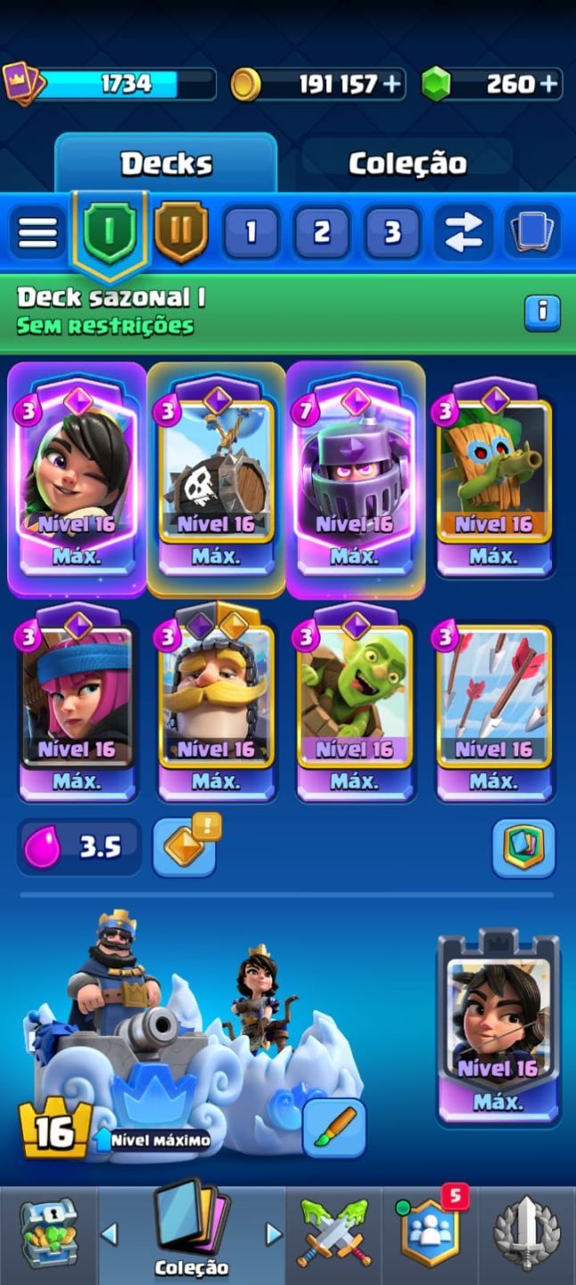Clash Royale Conta Endgame | Rei Nível 16 | 14.000 Troféus | 9 Anos