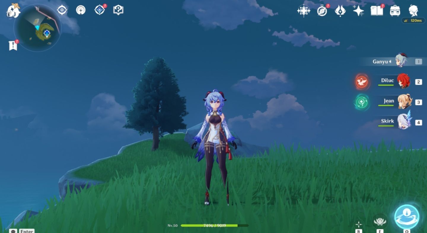 Conta Iniciante de Genshin com Skirk + Ganyu AR 26