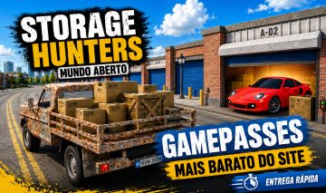 UPD CAÇADORES DE ARMAZENAMENTO MUNDO ABERTO GAMEPASSES GAMEPASS RECURSOS PACOTES