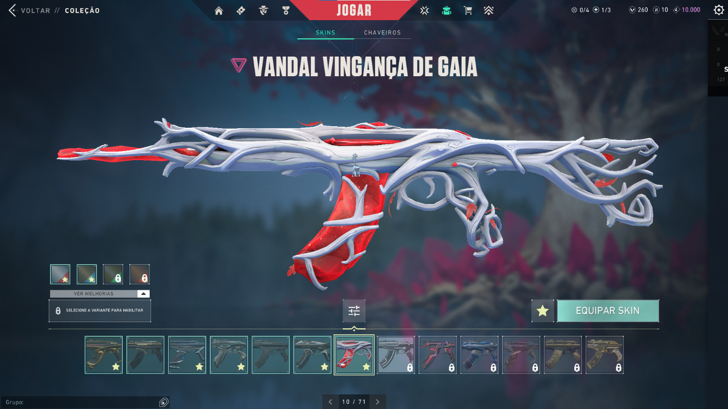 Conta de Valorant com diversas skins