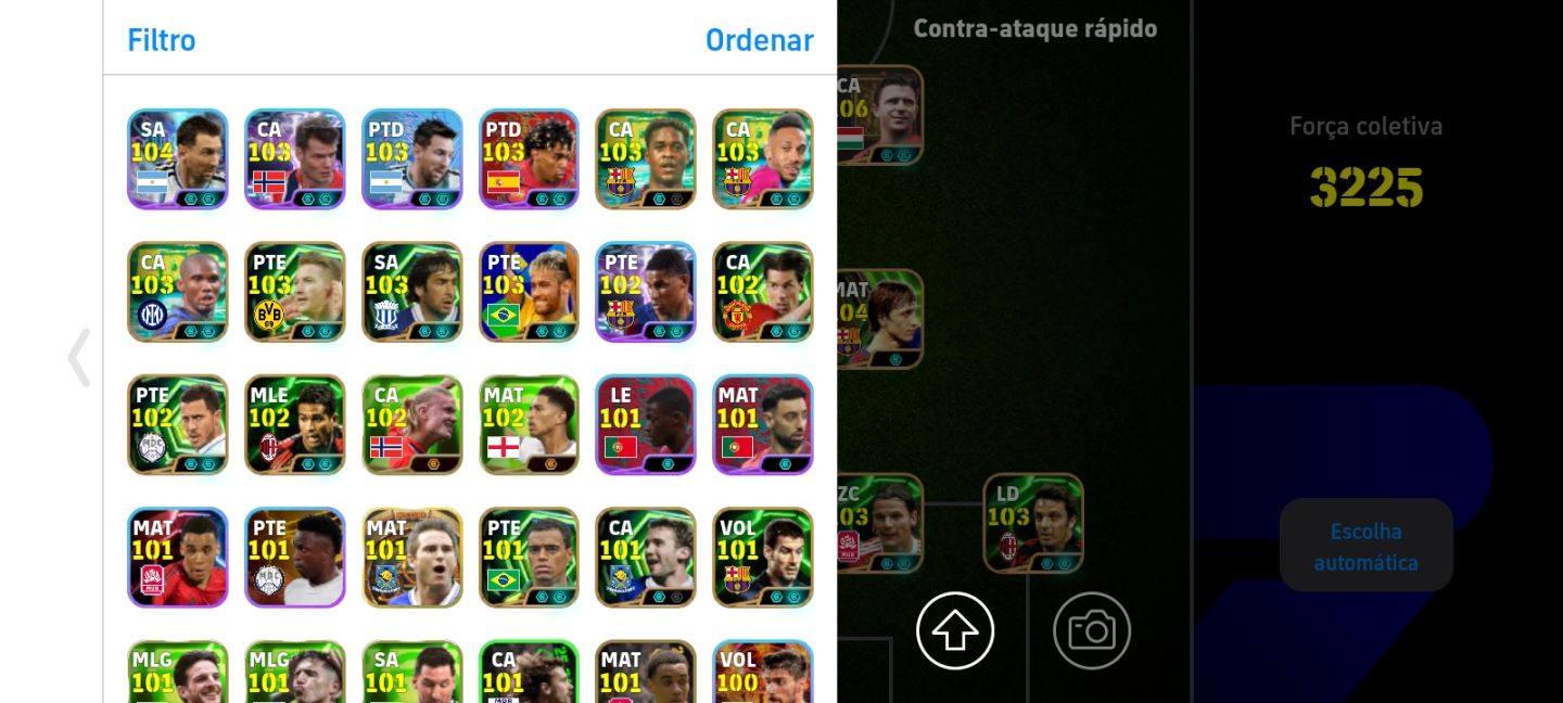 Conta eFootball 3226+FULL TUDO PACK RARO MESSI E NEYMAR Cr7 Cruyff