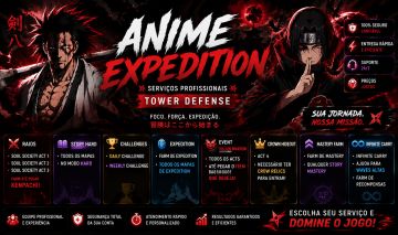 (MENOS DE 20 $) Anime Expedition | Carry de Raids Farm de Gems 100% Seguro