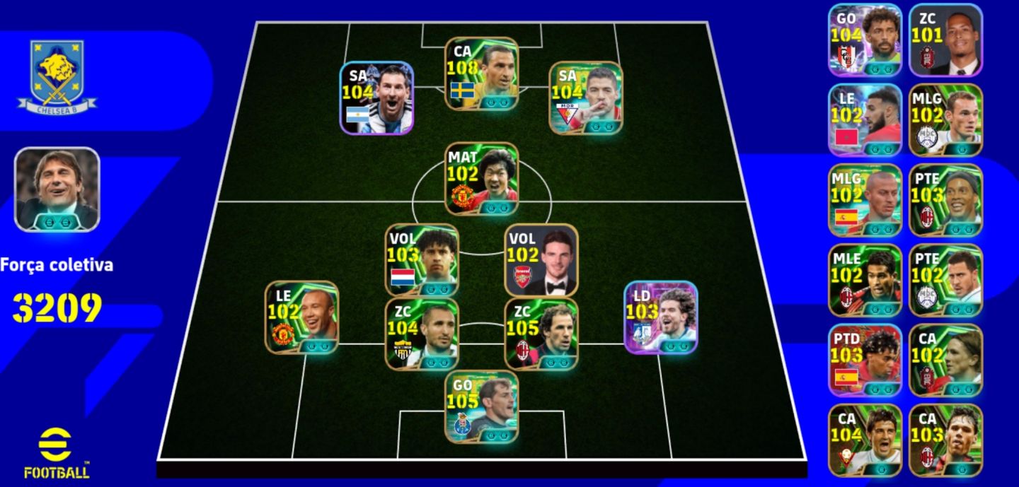 Conta de efootboll com Ibra