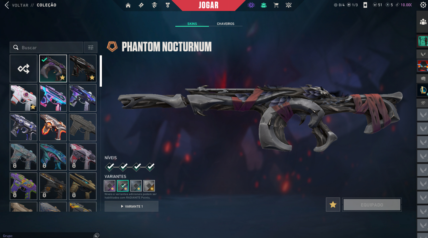 CONTA VALORANT | SKINS RARAS + VANDAL CHAMPIONS 2025