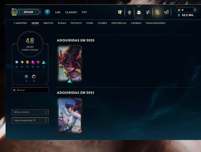 CONTA BRONZE 3 + ESPOLIOS + 2 SKINS +ZED M10 - Handlevel + 100% SEGURA - FA