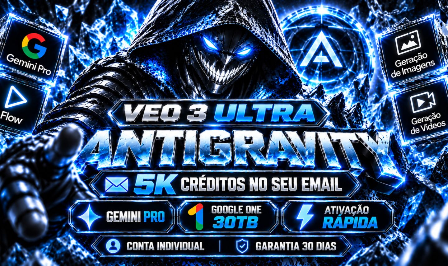 CONVITE GOOGLE ULTRA ANTIGRAVITY | X20/5k CRÉDITOS NO SEU EMAIL 30 dias
