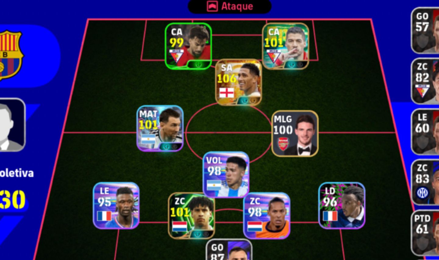 Conta efootball iniciante bellihamg 108 da copa big time