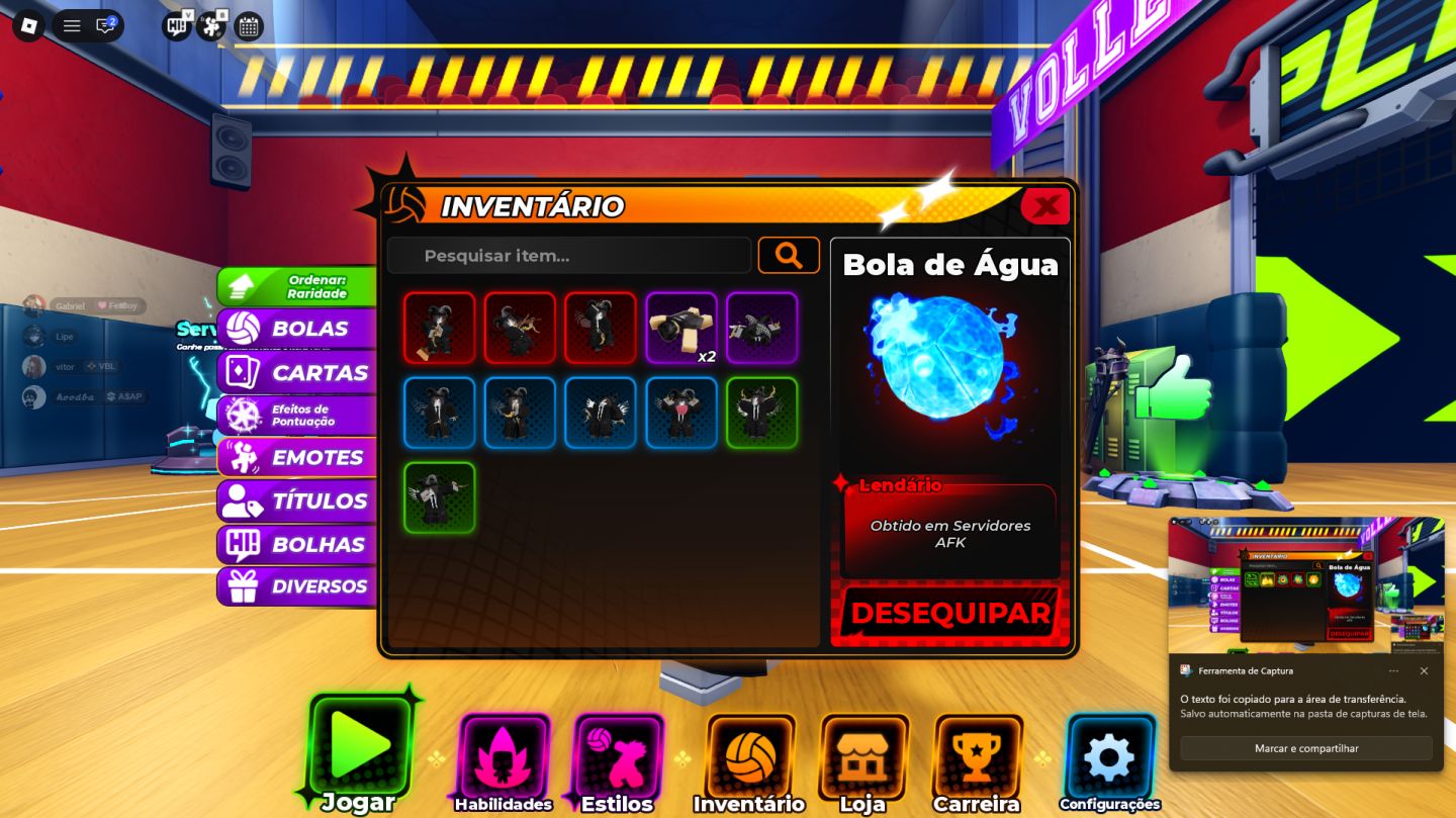 Conta de haikyuu legends com 5 secretos bons.