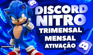 (MELHOR PREÇO) DISCORD NITRO [MENSAL+BRINDE]