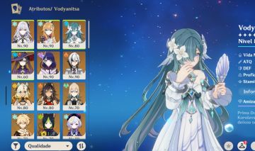 GENSHIN Vodyanitsa, Skirk, Escoffier+bis, Allerchino+bis, Xilonem, USER LIVRE
