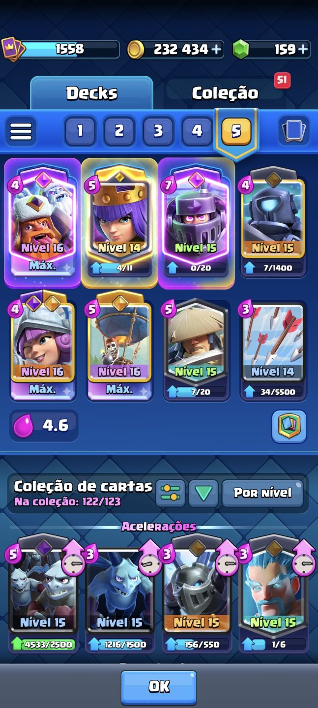 CLASH ROYALE - 13K - 8 EVOS