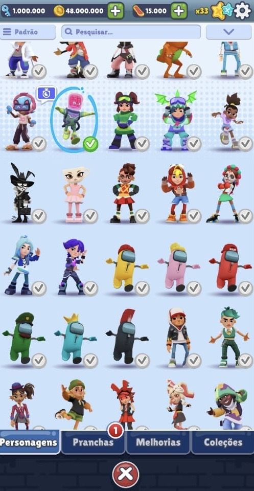 CONTA COMPLETA SUBWAY SURF |48M DE MOEDAS| 1M DE CHAVES | TODAS PRANCHAS E SKINS