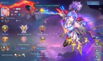 Venda, conta, Mobile Legends / com 6 skins Legends (Legend da Fanny)