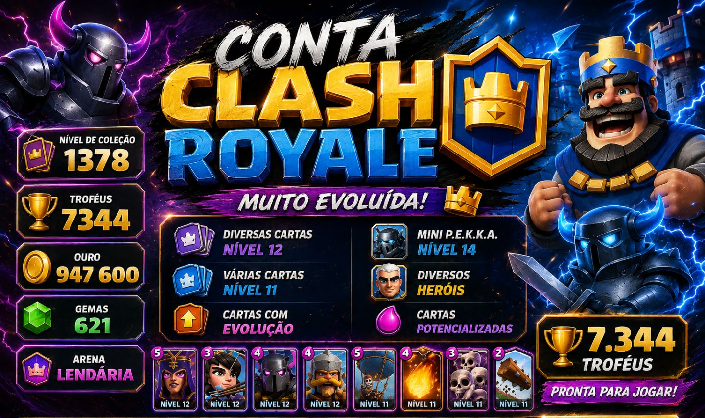 Contas de Clash royale no precinho
