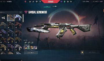 CONTA VALORANT VANDAL AEMONDIR + BUBBLE POP + CAJADO RUYI + ADAGA RETRATO + SKIN