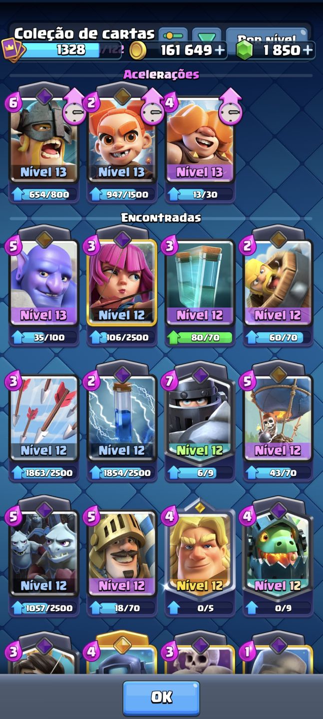 Conta de Clash royale muito boa com cartas heróicas e evoluidas