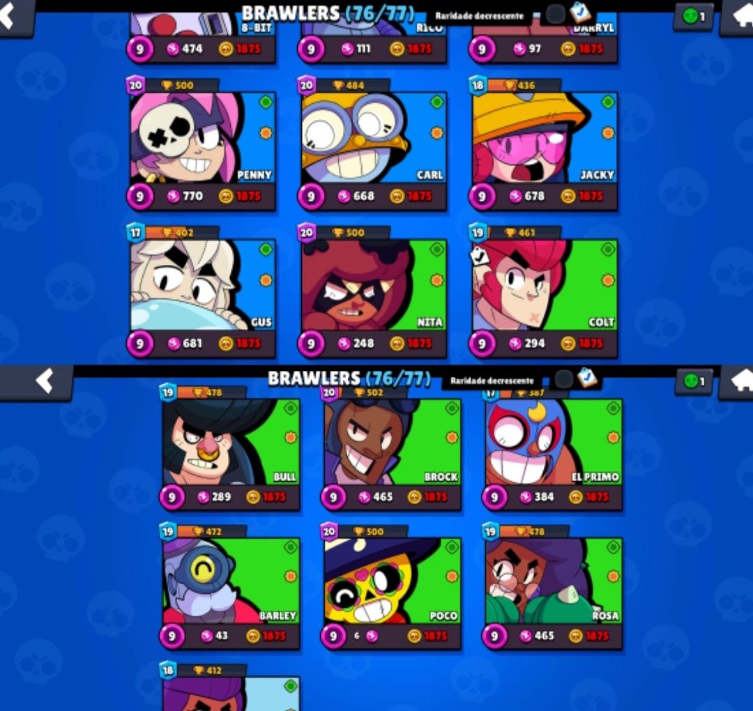 ⚡CONTA DE BRAWL STARS DE 2018 COM SHELLY STELLAR E 5 ANOS DE CRIAÇÃO ⚡