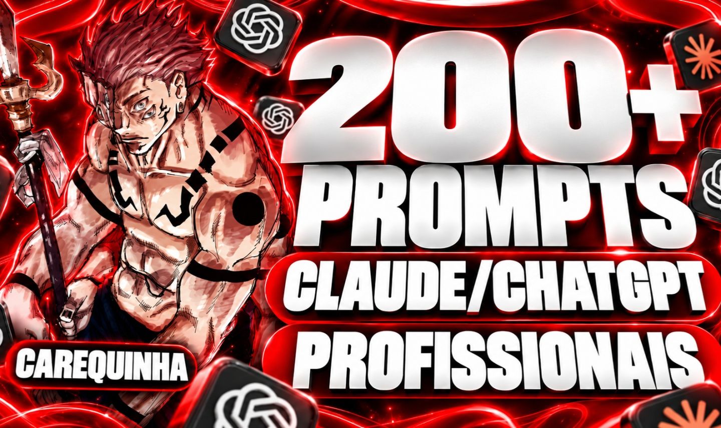 [OFERTA] MEGAPACK: 200+ PROMPTS PROFISSIONAIS IA + BRINDE: CHATGPT, CLAUDE