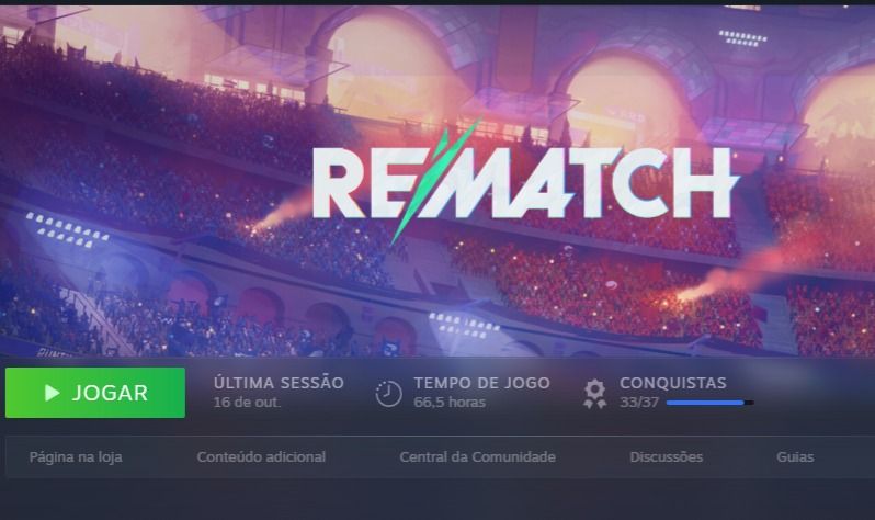 CONTA STEAM REMATCH (PACOTE BACHIRA COMPRADO), REANIMAL, LITTLE NIGHTMARES 2...
