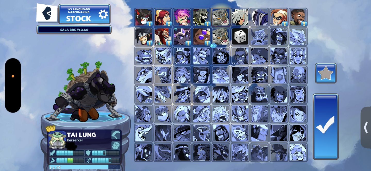 Conta de Brawlhalla com Tailung