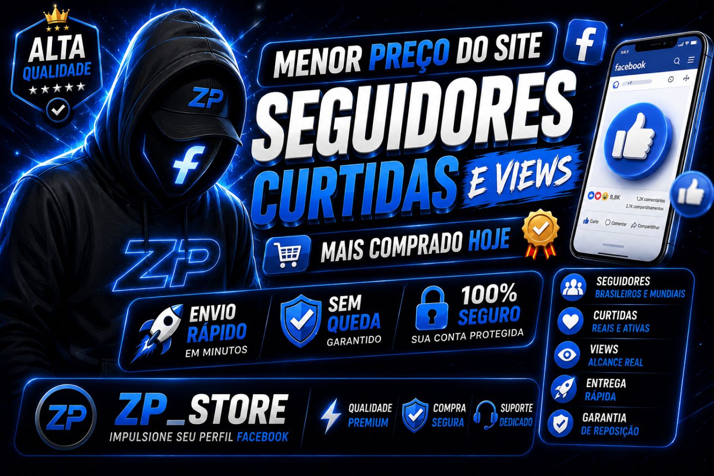 [MENOR PREÇO DO SITE] SEGUIDORES FACEBOOK - CURTIDAS E VIEWS - [PROMOÇÃO]!