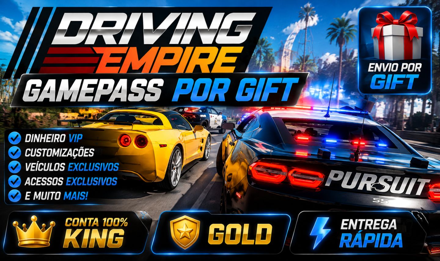DRIVING EMPIRE GAMEPASS BARATA, ROBLOX