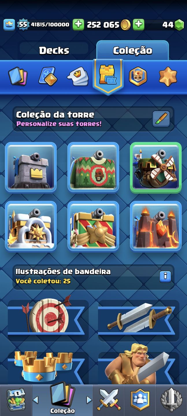 Conta Clash Royale antiga, arena 25, 10k de troféu