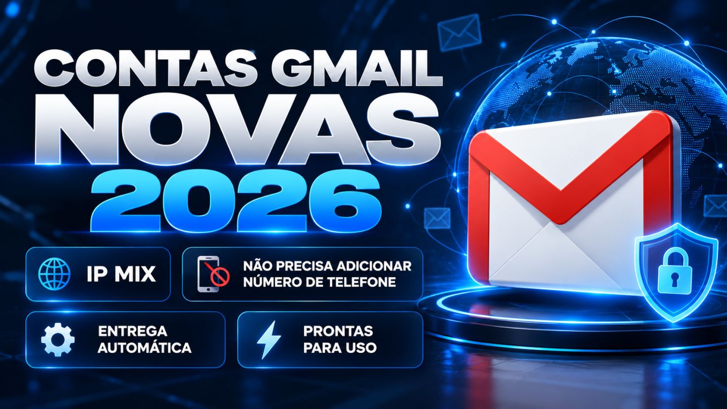 CONTAS GMAIL NOVA | Sem SMS | ENTREGA AUTOMÁTICA