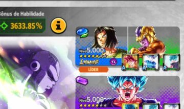 Conta DBL com 25K de Cristais + 17 & Freeza Legends e Goku BlueK Legends