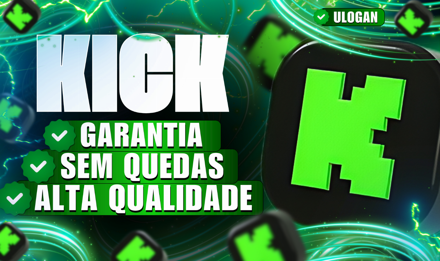 [ 80% OFF ] KICK SEGUIDORES, ESPECTADORES E VIEWS | CONQUISTA E PARCERIA