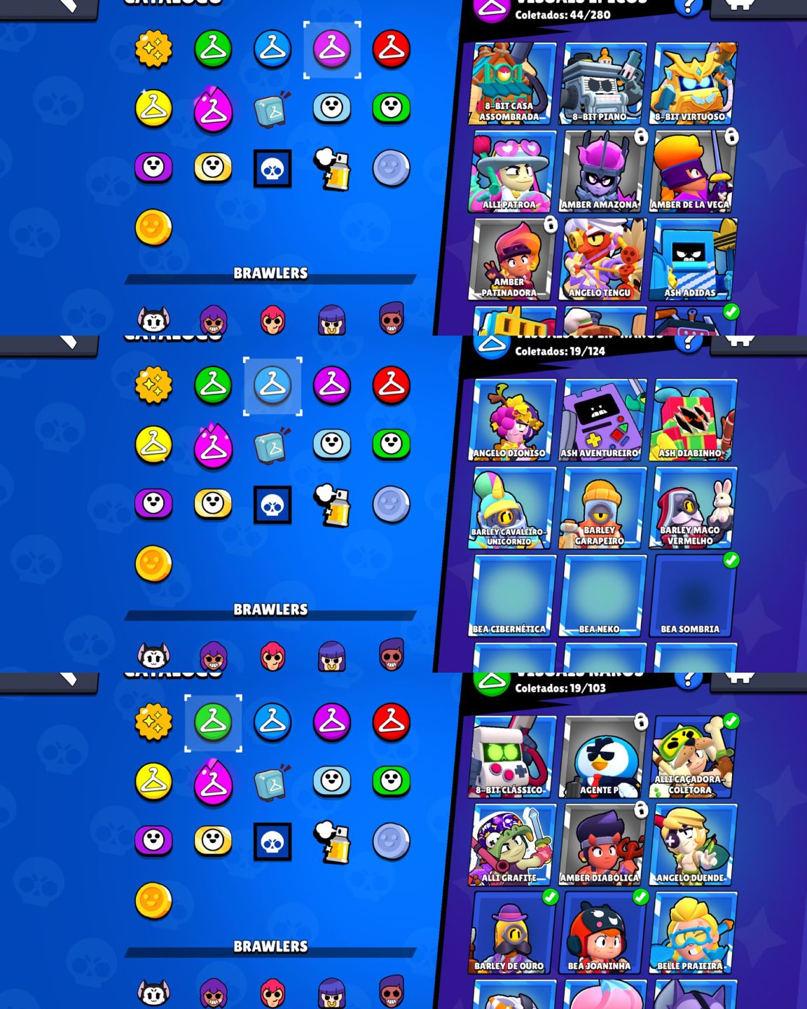 CONTA DE BRAWL STARS 36K DE TROFEUS | COM SIRIUS | 70 BRAWLERS