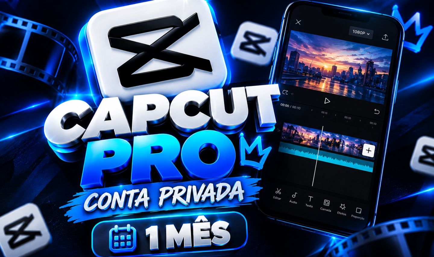 CapCut Pro 1 Mês | Conta Privada | Acesso Premium