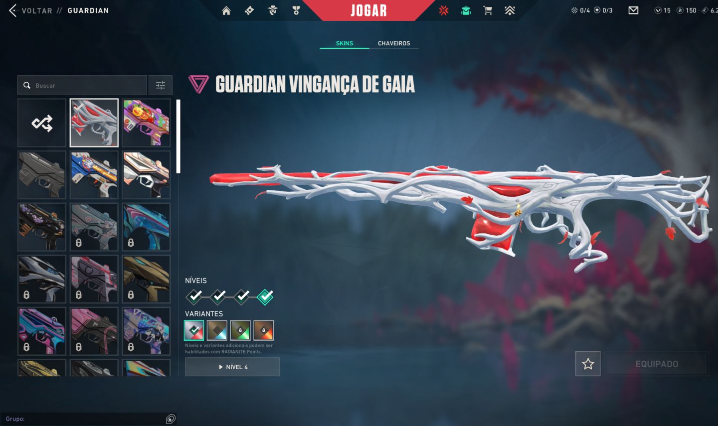 Conta valorant pacote serpentalica, carambit babaninha e diversas skin
