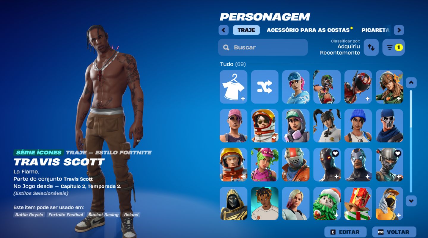 Conta Fortnite, Com skin antiga e salve o mundo fundador