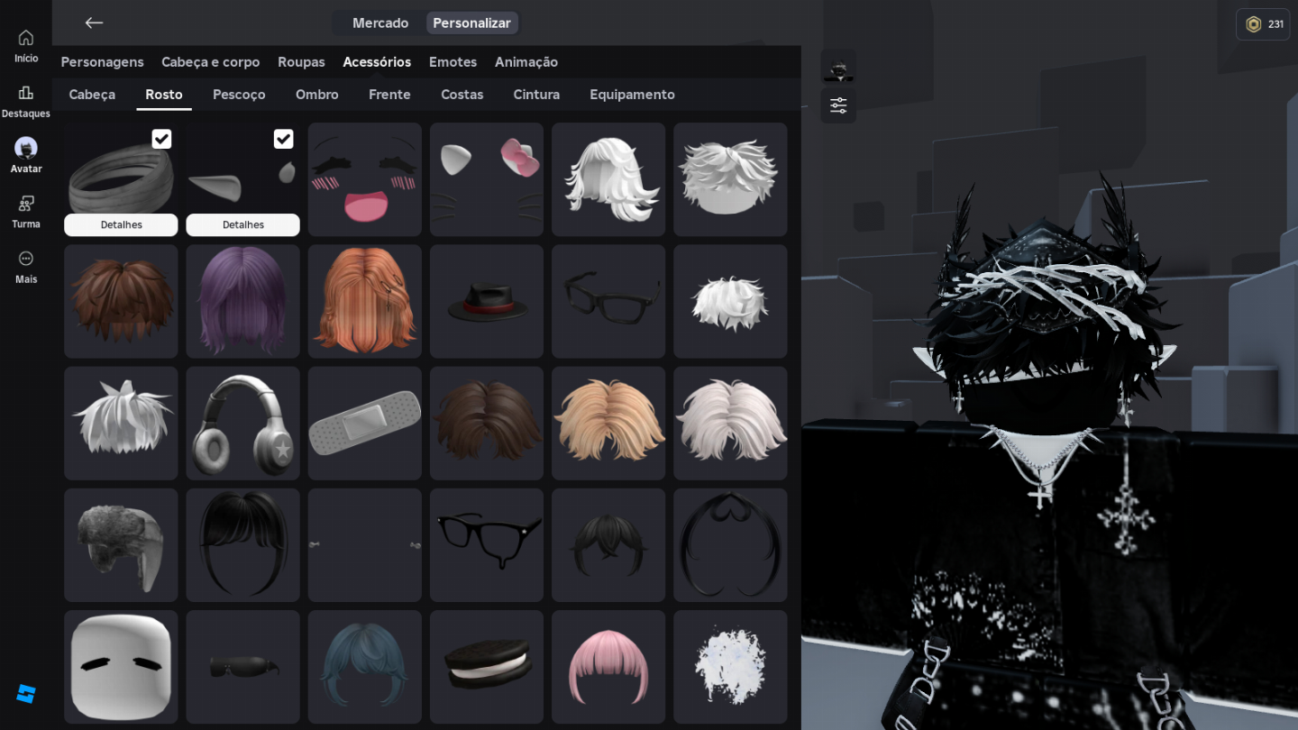 Conta 50K Gastos Roblox (Unisex), Varios Itens