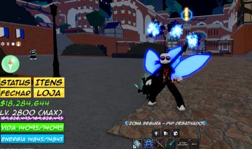 Conta bloxfruits com Kitsune equipada CDK, Soul Guitar e 61k de frag