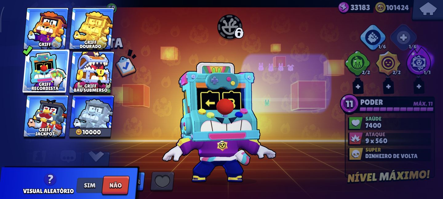 Conta profissional de brawl stars 66K de Troféus