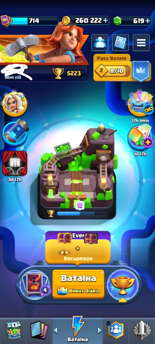 Conta cv18 bem upada + conta do Royale
