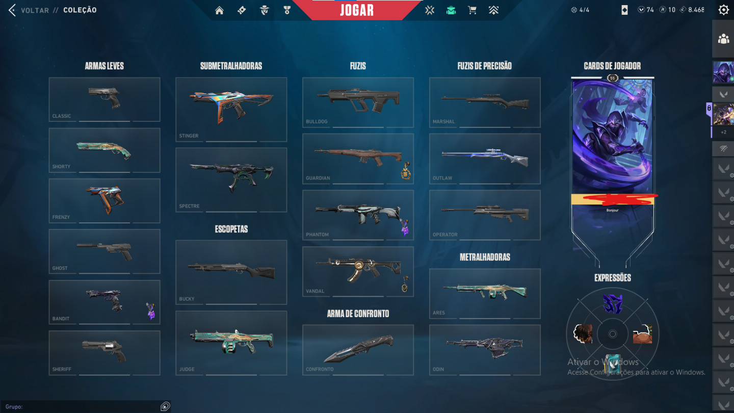 CONTA DE VALORANT FULL ACESSO PERMANENTE MUITO GEMADA COM MUITAS SKINS BORAAAA