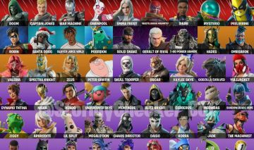 65 SKINS + SKULL TROOPER + MYSTERIO