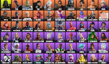 CONTA FORTNITE FA 110 SKINS | MÍSTICA| TONY STARK | LARA CROFT | SPIDERMAN