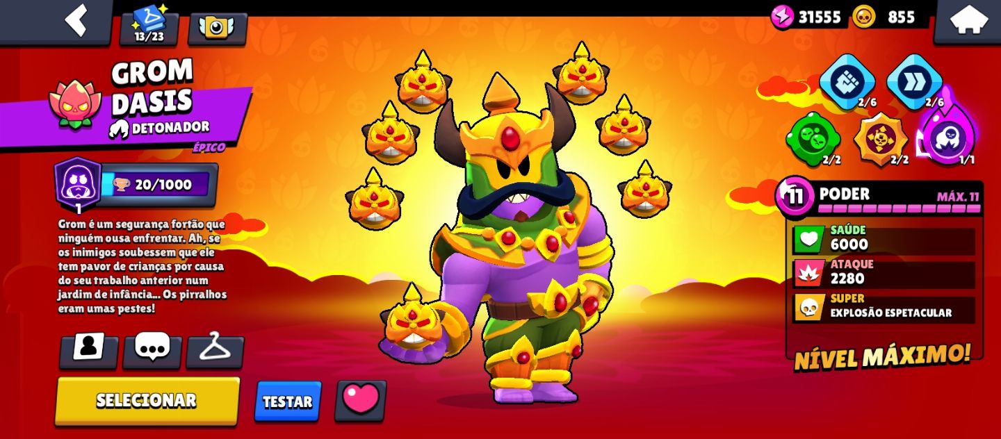 CONTA DE BRAWL STARS MUITOS BRAWLERS E COM MUITAS SKINS