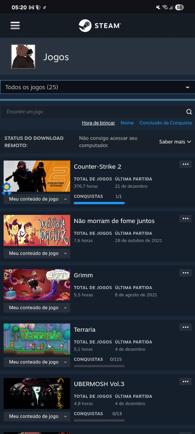 Conta steam 5 anos level 7 Terraria+medalha de 5 anos+comprovantes.