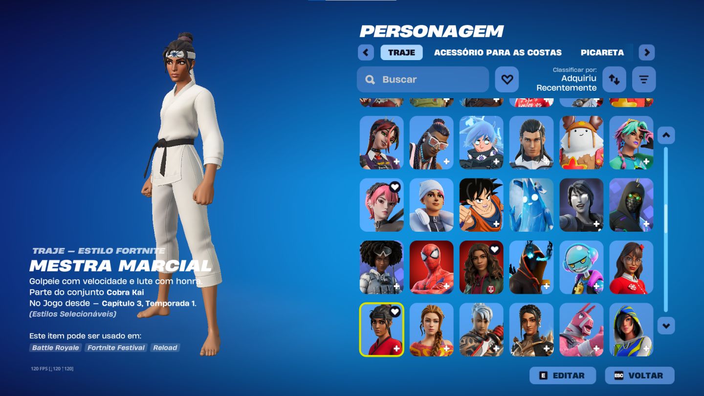Conta fortnite tryhard com skins raras